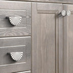 10 Pack 3 Inch (76mm) Nickel Cabinet Pulls Cup Flat Drawer Handles Kitchen Cupboard Pull Bathroom Dresser Sunflower Handle Unique Hardware for Furniture Door Wardrobe Hardware TYH-BN-10