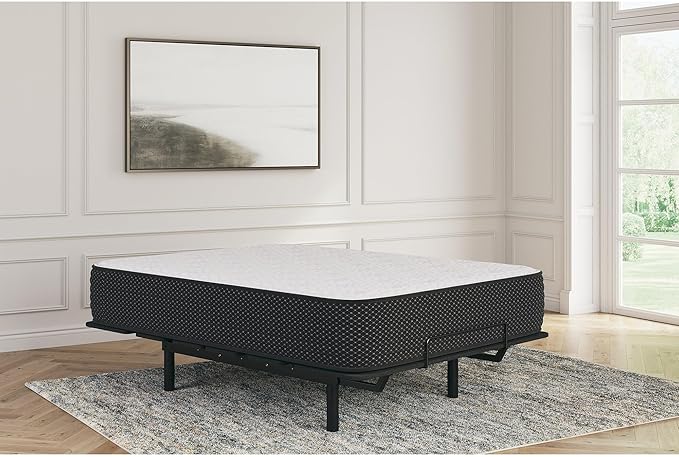 Signature Design by Ashley Limited Edition Plush 12 Inch Hybrid Mattress with Gel Memory Foam and Edge Support for Cool Sleep and Pressure Relief, California King, Fiberglass Free, Mattress In A Box