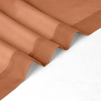 Chyhomenyc Orange Sheer Curtains 72 Inch Length 2 Panels, Light Filtering Soft Airy Rod Pocket Voile Window Curtain Drapes for French Door Bedroom Living Room, Each 42Wx72L Inches