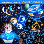Night Light for Kids Projector, 105 Lighting+5 Films Kids Night Light Projector, Dimmable Baby Night Light Projector, 360° Slient Star Projector Lights for Bedroom, Space Gifts for Boys Room Decor