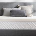 WEEKENDER 2 Inch Memory Foam Mattress Topper - California King,White