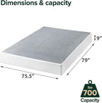 ZINUS 9 Inch King Metal Smart Box Spring with Quick Assembly, Mattress Foundation, Strong Metal Frame, Easy Assembly
