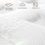 Vesgantti Queen Size Mattress, 10 Inch Innerspring Multilayer Hybrid Mattress, Ergonomic Design with Breathable Foam and Pocket Spring, Tight Top Series Medium Firm Feel