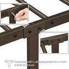Yaheetech Classic Metal Platform Bed Frame Mattress Foundation with Victorian Style Iron-Art Headboard/Footboard/Under Bed Storage/No Box Spring Needed/King Size Bronze