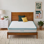 Linenspa 10 Inch Memory Foam and Spring Hybrid Mattress - Medium Feel - Bed in a Box - Quality Comfort and Adaptive Support - Breathable - Cooling - Perfect for a Guest Bedroom - King Size