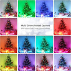 BrizLabs Fairy String Lights - 2 Pack 66ft 200 LED Color Changing Christmas Fairy Lights with Remote, Plug-in RGB Christmas Twinkle Light Rainbow Firefly Starry Light for Xmas Tree Halloween Bedroom