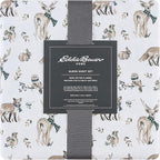 Eddie Bauer - Full Sheets, Cotton Flannel Bedding Set, Brushed For Extra Softness, Cozy Home Decor (Woodland Friends, Full)