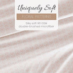 Linen Market Patterned Microfiber Queen Sheet Set 4 Piece – Oeko-TEX Certified Ultra Soft & Wrinkle-Free - 16" Deep Pocket Sheets - Easy Care Queen Size - Classic in Pink
