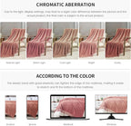 BOURINA Coral Pink Throw Blanket 50 x70 Inches Jacquard Argyle Throw Textured Solid Soft Throws and Blankets for Sofa or Bed Knitted Decorative Blanket