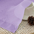 Aiyufeng Light Purple Sheer Curtain Panels Pair Sold 90 Inch Length, Light Filtering Window Curtain Drapes Treatment for Kitchen, Bedroom/Children Room, Voile Top Dual Rod Pocket, 2 Pack of 42 x 90"
