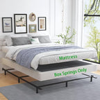 ALDRICH 5 Inch California King Box Spring Bed Base, 3000 lbs Heavy Duty Metal Frame Mattress Foundation with Cover, Easy Assembly