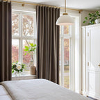 Lazzzy Velvet Blackout Curtains Thermal Insulated Room Window Drapes Super Soft Luxury Curtains for Living Room Bedroom Rod Pocket 2 Panels, Truffle, 52" W x 108" L