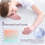 SINWEEK 3 Inch Gel Memory Foam Mattress Topper with Cooling Cover Ventilated Soft Mattress Pad, Bed Topper, CertiPUR-US Certified, Twin XL Size