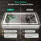 TokeShimi 24x30 LED Bathroom Mirror with Lights,Front Lit + Backlit,Anti-Fog LED Mirror for Bathroom,Stepless Dimmable 3-Color Light,Tempered Glass,Memory,UL Listed,Waterproof