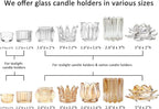 GOLDEAL 6Pcs Clear Votive Candle Holders,Clear Thick Glass Tea Light Candle Holder Bulk,Tealight Candle Jars for Wedding Table Decor,Party Supplies,Bridal Shower,Baby Shower,Tables Centerpieces