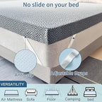 Airensky 4 Inch Memory Foam Mattress Topper, Cooling Gel Infused High Density Queen (60"x80") Topper with Removable Washable Cover, Bed Topper for Pressure Relief Back Pain, CertiPUR-US Certified