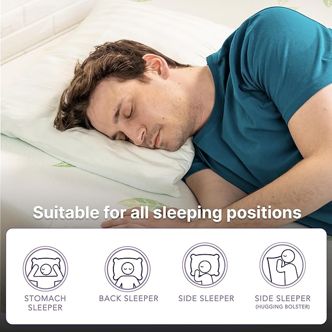 NapQueen Full Mattress, 6 Inch Anula Green Tea Memory Foam Mattress, Full Bed Mattress in a Box, CertiPUR-US Certified, Medium Firm, Natural Odor Neutralizer, Breathable Soft Fabric Cover