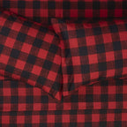 California King Sheet Sets - Breathable Luxury Sheets with Full Elastic & Secure Corner Straps Built In - 1800 Supreme Collection Bedding, Sheet Set, California King, Buffalo Check Burgundy
