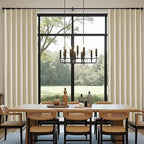 KangBang Pinch Pleat Beige Black Out Curtains 96 Inches Long, Pinch Pleated Drapes for Living Room Office with Hooks Track System, Thermal Insulated Track Curtains 2 PCs(42Wx96L, Natural Beige)