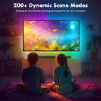 Maylit ICRGB TV LED Backlight, App Control LED Lights for 20-36in TV/Monitor, Music Sync Color Changing TV LED Strip Lights for Home Decor, USB Powered Gaming Accessories Lights for Bedroom Room Decor