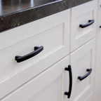 Franklin Brass (10-Pack) – Matte Black Cabinet Handles, 4 Inch Hole Center, Pulls for Drawers, Kitchen Cabinet Door, Dressers | Pierce