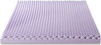 Best Price Mattress 4 Inch Egg Crate Memory Foam Mattress Topper with Soothing Lavender Infusion, CertiPUR-US Certified, Dorm Essentials, Twin