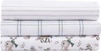 Eddie Bauer - Queen Sheets, Cotton Flannel Bedding Set, Brushed For Extra Softness, Cozy Home Decor (Woodlands Friends, Queen)