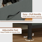 Somdot Dresser for Bedroom with 5 Drawers, Storage Organizer Chest of Drawers with Removable Fabric Bins for Closet Bedside Living Room Laundry Entryway Hallway, Charcoal Grey