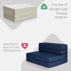 Milliard Carry Case for the Tri Folding Mattress Space Saver Single Size (75" x 25" x 4") (Mattress NOT Included)