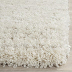 SAFAVIEH Arizona Shag Collection Accent Rug - 2'6" x 4', Ivory & Beige, Moroccan Design, Non-Shedding & Easy Care, 1.6-inch Thick Ideal for High Traffic Areas in Foyer, Living Room, Bedroom (ASG741A)