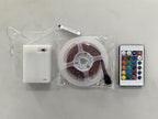 LED Strip Lights Battery Powered, 24 Keys Remote Control Light Strip for Parties, DIY Indoor Decoration, 6.56ft/2m