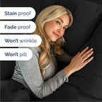 Queen Size 4 Piece Sheet Set - Comfy Breathable & Cooling Bed Sheets Set - Hotel Luxury Bedding for Women, Men, Kids, Teens, Boys & Girls - Deep Pockets, Ultra-Soft, Wrinkle Free - Oeko-Tex - Black