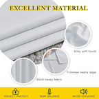 NICETOWN Greyish White Room Darkening Curtains - Window Treatment Thermal Insulated Grommet Room Darkening Curtains/Drapes for Bedroom (2 Panels, 66 by 54, Greyish White)