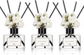 WEALD TRIBE Real Flower Reed Diffuser Set of 3 for Bathroom Shelf Decor, Sticks Diffuser with Essential Oils Included | Lavender & Eucalyptus,Jasmine & Lily,Sandalwood Rose Scent(1.7 fl oz/Pack)