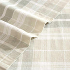 Laura Ashley - Flannel Sheets Twin Size, Anti-Pilling & Wrinkle Resistant Cotton, Touchably Soft for All-Season Comfort - Bed Sheets with Matching Pillowcase & Fitted Sheet (Mulholland Plaid Green)