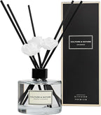 CULTURE & NATURE Reed Diffuser Set 6.7oz (200ml) French Lavender Scented Diffuser with Sticks Home Fragrance Reed Diffuser for Bathroom Shelf Decor