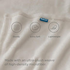 Bedsure Fleece Blanket Twin Blanket Linen - 280GSM Soft Lightweight Plush Cozy Blankets for Bed, Sofa, Couch, Travel, Camping