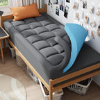 ELEMUSE Dual Layer 3 Inch Memory Foam Mattress Topper Twin XL, Dorm Room 2 Inch Cooling Gel Memory Foam Plus 1 Inch Down Alternative Pillowtop Mattress Pad, College Essential, Comfort Support, Grey