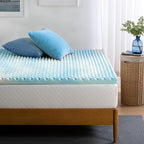 ZINUS 2 Inch Swirl Gel Cooling Memory Foam Mattress Topper, Smaller, More Convenient WonderBox Packaging, Cooling, Airflow Design, CertiPUR-US Certified, Twin
