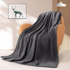 BEAUTEX Fleece Throw Blanket for Couch Sofa or Bed Throw Size, Soft Fuzzy Plush , Luxury Flannel Lap Blanket, Super Cozy and Comfy for All Seasons (Graphite, 50" x 60")