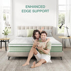 Novilla King Size Mattress, 10 Inch Hybrid Mattress, Gel Memory Foam & Individually Wrapped Pocket Coils Innerspring for Cozy Sleep, King Mattresses in a Box, Medium Firm with Pillow Top