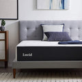 Lucid 14 Inch Memory Foam Mattress - Medium Plush Feel - Infused with Refreshing Bamboo Charcoal and Cooling Gel - Bed in a Box - Temperature Regulating - Pressure Relief - Breathable - King Size