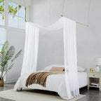 Warm Home Designs 30 Feet Long Sheer White Window Scarf. These XXL Length Valance Scarves 54 X 360 Inches in Size. Great as Bed Canopy or Wedding Arch Draping Fabric. AM White 360"