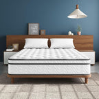 Vesgantti Twin Mattress 10 Inch, Fiberglass-Free | Cool Sleep Hybrid Single Mattress in a Box - Memory Foam & Pocket Springs, Ergonomic Design, Pressure Relief, Medium Firm Feel, 39"*75"*10"