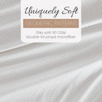 Linen Market Double-Brushed Patterned Microfiber Twin Sheet Set 3 Piece – Oeko-TEX Certified Ultra Soft & Wrinkle-Free - 16" Deep Pocket Sheets - Easy Care Twin Size - Stippled Gray