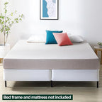ZINUS 9 Inch No Assembly Metal Box Spring, Cool Mattress Foundation, Sturdy Metal Structure, Split King, White