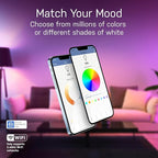 Feit Electric A19 Smart LED Light Bulb, 60W Equivalent, Dimmable, RGBW Color Changing, Alexa & Google Home Compatible, 2.4GHz Wi-Fi Enabled, 800 Lumens, 25,000-Hour Lifetime, OM60/RGBW/CA/AG/6, 6-Pack