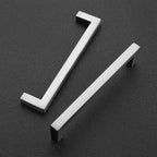Ravinte 10 Pack Solid 5 Inch Center to Center Slim Square Bar Dresser Drawer Handles Kitchen Cabinet Handles Brushed Nickel Drawer Pulls Kitchen Cabinet Hardware Pulls