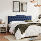 Tufted Upholstered Headboard King Size, Sturdy & Durable Solid Wood Bed headboard, Fabric Headboard Adjustable Height from 37” to 51”, Modern Button Diamond Design Head Board, Blue