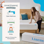 Linenspa 10 Inch Gel Infused Memory Foam Mattress – Twin XL Size – Medium Plush - Cooling Gel - Mattress in a Box - Primary or Guest Bedroom - Pressure Relieving and Breathable – CertiPUR-US Certified